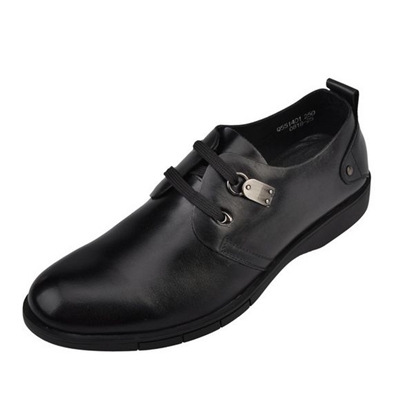 U.S.POLOASSN. 美国马球协会精美金属鞋带扣黑色高档男士皮鞋Q551401 