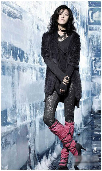 韩国女星潮流搭配  冬装混搭流行风尚