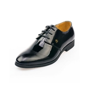 U.S. POLO ASSN.新款欧式时尚蛇纹系带黑色商务鞋..