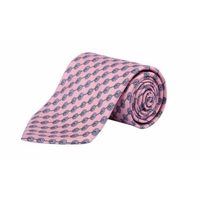 Dunhill 登喜路粉色圈圈图案绅士领带  