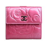 Chanel 香奈儿短款紫红色钱包
